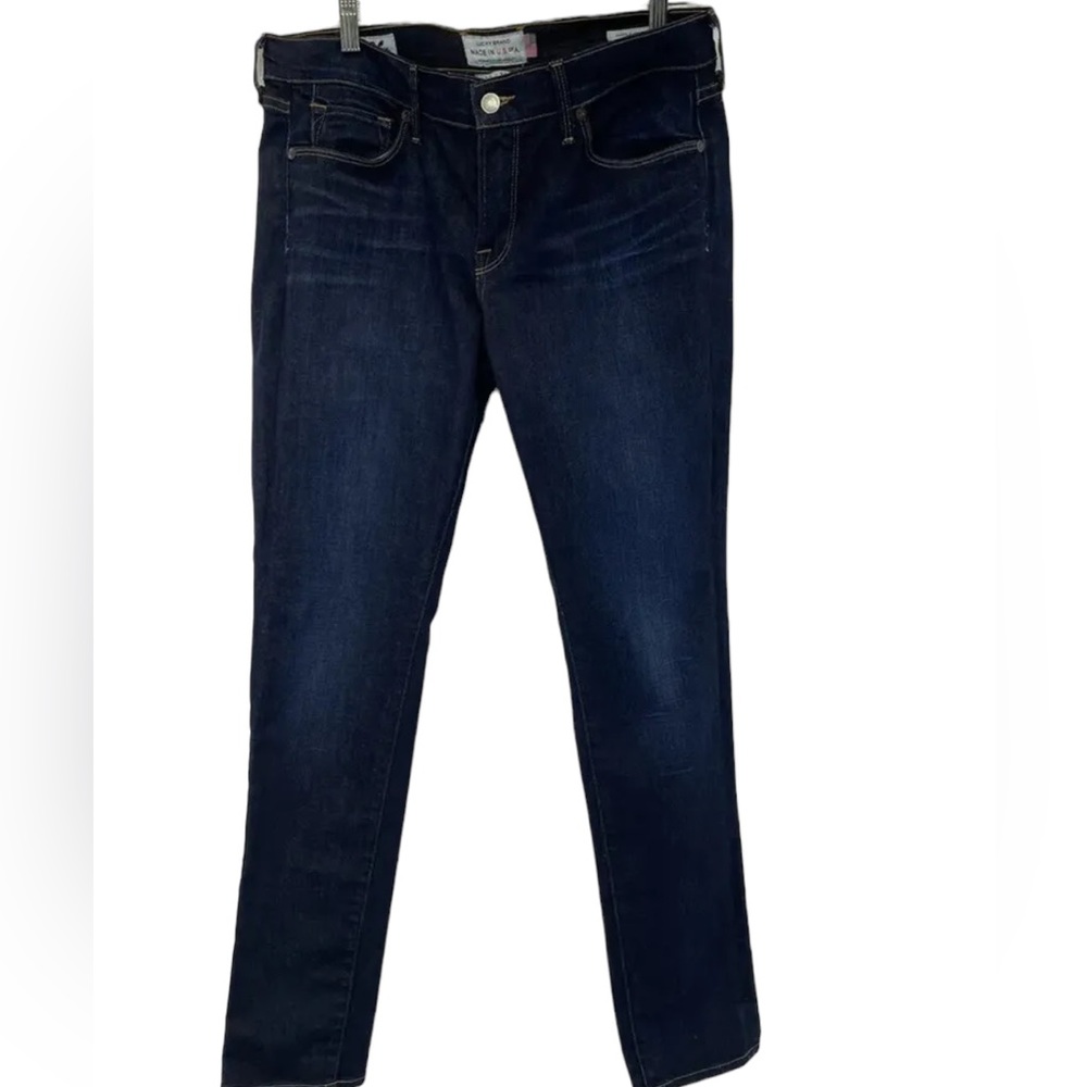 Lucky Brand Oak Come Womens Sz 10 34x32 Skinny Denim Blue Jeans (Y10) NW/OTs